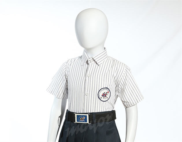 Summer Shirt Halfsleeves White Gblue Stripes
